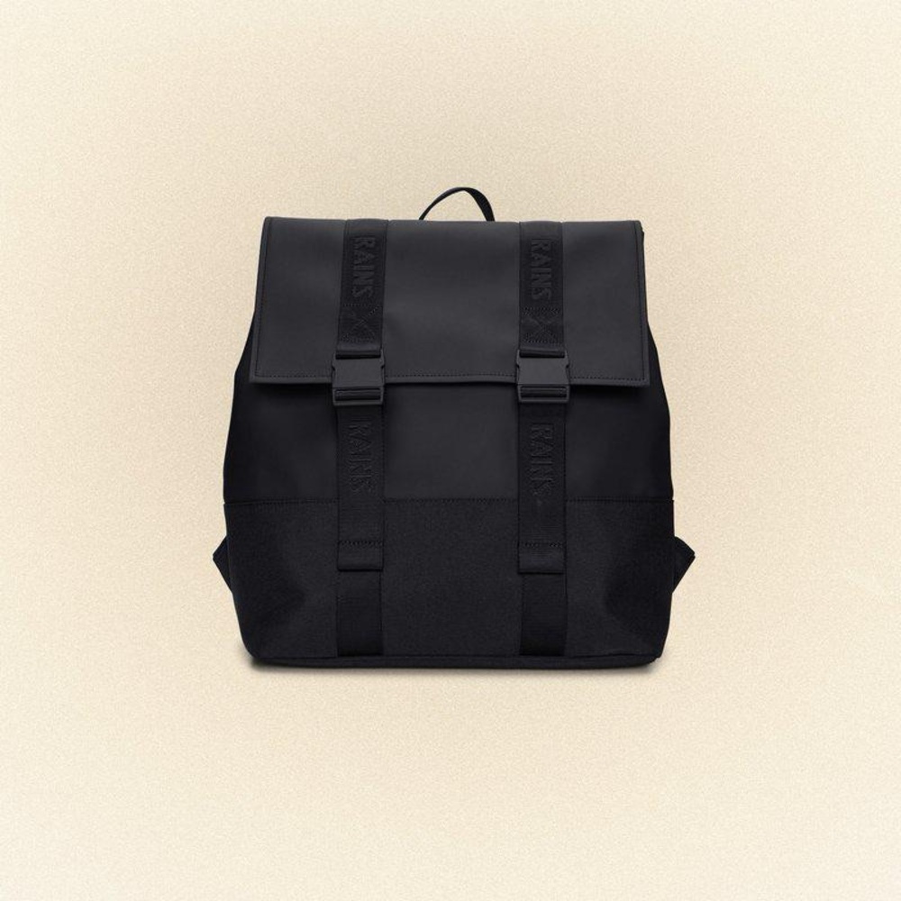 RAINS Black Backpack